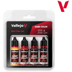 VAL72377 - AV Vallejo Game Color Set - Red Colors (x4) VAL72377 - AV Vallejo Game Color Set - Red Colors (x4)