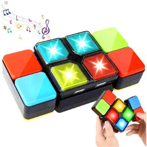 Unbranded LED Music Magic Cube Puzzle – Flip & Slide, 4 Modes, Multiplayer Electronic Game Unbranded LED Music Magic Cube Puzzle – Flip & Slide, 4 Modes, Multiplayer Electronic Game