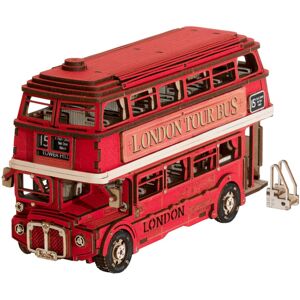 ROBOTIME Rolife London Tour Bus DIY 3D Wooden Model Puzzle TGM02 ROBOTIME Rolife London Tour Bus DIY 3D Wooden Model Puzzle TGM02