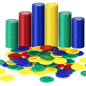 χωρίς σήμα 400 Pieces Plastic Poker Chips Game Chips 4 Colors Counter Card, 4 χωρίς σήμα 400 Pieces Plastic Poker Chips Game Chips 4 Colors Counter Card, 4