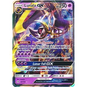 Pokémon Pokemon Sun & Moon Base Set Ultra Rare Holo Lunala-GX #66 Pokémon Pokemon Sun & Moon Base Set Ultra Rare Holo Lunala-GX #66