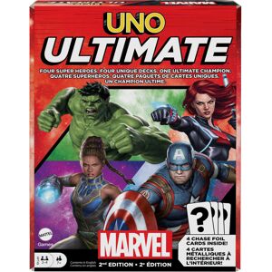 Mattel UNO Ultimate Marvel card game with 4 collectible Foil cards character-Themed Dec Mattel UNO Ultimate Marvel card game with 4 collectible Foil cards character-Themed Dec