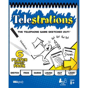 USAOPOLY Telestrations Original 6 Player Family Board Game A Fun Family Game USAOPOLY Telestrations Original 6 Player Family Board Game A Fun Family Game