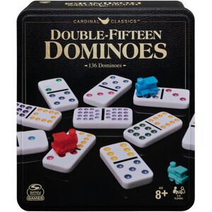 Splotter Spellen Cardinal Classics Double Fifteen Dominoes Set in Storage Tin Dominoe Splotter Spellen Cardinal Classics Double Fifteen Dominoes Set in Storage Tin Dominoe