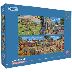 Gibsons Games Gibsons Call the Vet Jigsaw Puzzle (4 x 500 Pieces) Gibsons Games Gibsons Call the Vet Jigsaw Puzzle (4 x 500 Pieces)