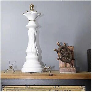 Unbranded (37cm Queen White) Luxury Chess Set Home Decoration Resin Chess Pieces Family Bo Unbranded (37cm Queen White) Luxury Chess Set Home Decoration Resin Chess Pieces Family Bo