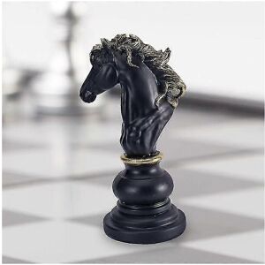 Unbranded (27cm Knight Black) Luxury Chess Set Home Decoration Resin Chess Pieces Family B Unbranded (27cm Knight Black) Luxury Chess Set Home Decoration Resin Chess Pieces Family B