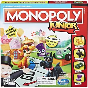 Hasbro Gaming Monopoly Junior Board Game Ages 5 and up Amazon Exclusive Hasbro Gaming Monopoly Junior Board Game Ages 5 and up Amazon Exclusive
