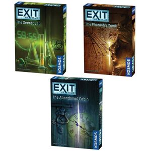 Thames & Kosmos EXIT: The Game 3-Pack Escape Room Bundle Season 1 Abandoned Cabin Pharaoh' Thames & Kosmos EXIT: The Game 3-Pack Escape Room Bundle Season 1 Abandoned Cabin Pharaoh'