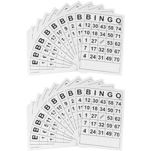 Kricely (As show, One size) 120Pcs Interesting Bingo Game Household Bingo Paper Sheets I Kricely (As show, One size) 120Pcs Interesting Bingo Game Household Bingo Paper Sheets I