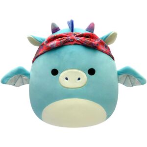 Squishmallows Original 14-Inch Tatiana Teal Dragon with Red Bandana - Large Ultr Squishmallows Original 14-Inch Tatiana Teal Dragon with Red Bandana - Large Ultr