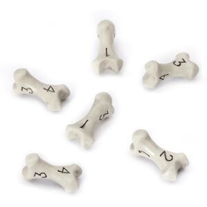 Lynx D4 Dice Set - Set of Six 4 Sided Dice - Skull & Bone Themed RPG Dice. Cool & Uni Lynx D4 Dice Set - Set of Six 4 Sided Dice - Skull & Bone Themed RPG Dice. Cool & Uni