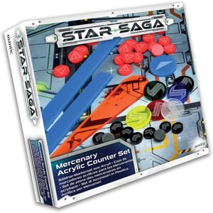 Star Wars Mantic Games Star Saga Player Acrylic Counter Set Star Wars Mantic Games Star Saga Player Acrylic Counter Set