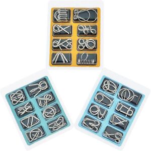 Kricely (As show, One size) 24 Pcs IQ Test Mind Game Toys IQ Toys Brain Teaser Metal Wir Kricely (As show, One size) 24 Pcs IQ Test Mind Game Toys IQ Toys Brain Teaser Metal Wir
