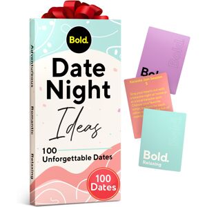 Bold 100 Date Night Ideas Card Game - Romantic Adventurous and Relaxing Dates for C Bold 100 Date Night Ideas Card Game - Romantic Adventurous and Relaxing Dates for C
