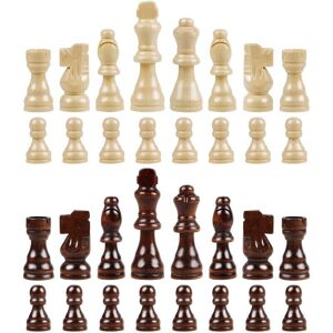 Unbranded 32Pcs International Chess Pieces Wooden Chess Set Replacement Unbranded 32Pcs International Chess Pieces Wooden Chess Set Replacement