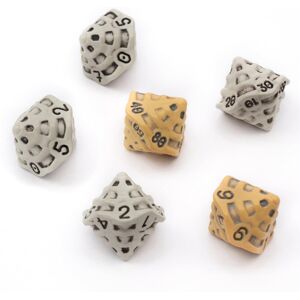 Lynx D10 &%D10 Dice Set - Set of Six 10 Sided Dice - Four D10 & Two%D10 (D100) Skull Lynx D10 &%D10 Dice Set - Set of Six 10 Sided Dice - Four D10 & Two%D10 (D100) Skull