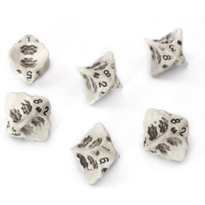 Lynx D8 Dice Set - Set of Six 8 Sided Dice - Skull & Bone Themed RPG Dice. Cool & Uni Lynx D8 Dice Set - Set of Six 8 Sided Dice - Skull & Bone Themed RPG Dice. Cool & Uni