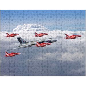 BearLad (Final Vulcan Flight With The Red Arrows - 3=2073) Jigsaw Puzzle Wooden 300-Piec BearLad (Final Vulcan Flight With The Red Arrows - 3=2073) Jigsaw Puzzle Wooden 300-Piec