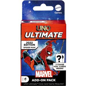 Mattel UNO Ultimate Marvel Card Game Add-On Pack with Spider-Man Character Deck & 2 Col Mattel UNO Ultimate Marvel Card Game Add-On Pack with Spider-Man Character Deck & 2 Col