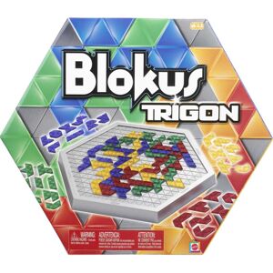 Mattel Blokus Trigon Board Game, Family Game for Kids and Adults, Use Strategy to Block Mattel Blokus Trigon Board Game, Family Game for Kids and Adults, Use Strategy to Block