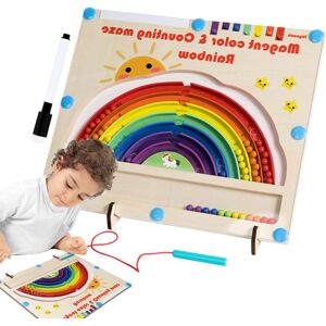Unbranded Magnet Color and Counting Maze Wooden Puzzle Activity Board Educational STEM Unbranded Magnet Color and Counting Maze Wooden Puzzle Activity Board Educational STEM