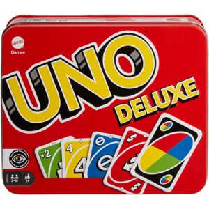 Mattel Games UNO Deluxe, Classic Card Game for Kids and Adults for Family Game N Mattel Games UNO Deluxe, Classic Card Game for Kids and Adults for Family Game N