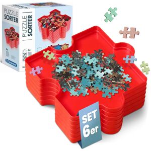 Clementoni- Puzzle Sorter: 6 Trays for Easy Jigsaw Puzzle Sorting Up to 1000 Pie Clementoni- Puzzle Sorter: 6 Trays for Easy Jigsaw Puzzle Sorting Up to 1000 Pie