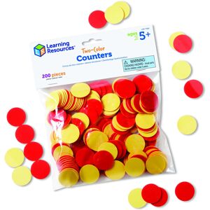 Learning Resources Two-Color Counters, Set of 200, Ages 5+, Grades K+, Education Learning Resources Two-Color Counters, Set of 200, Ages 5+, Grades K+, Education