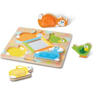 Melissa & Doug First Play Wooden Touch and Feel Puzzle Peek-a-Boo Pets With Mirr Melissa & Doug First Play Wooden Touch and Feel Puzzle Peek-a-Boo Pets With Mirr