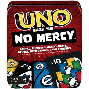 Mattel Games UNO Show ?em No Mercy Card Game in Storage & Travel Tin for Kids, A Mattel Games UNO Show ?em No Mercy Card Game in Storage & Travel Tin for Kids, A