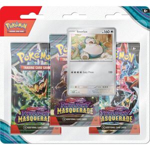 Pokémon Pok?mon TCG: Scarlet & Violet?Twilight Masquerade 3-Pack Blister: Snorlax (3 Boo Pokémon Pok?mon TCG: Scarlet & Violet?Twilight Masquerade 3-Pack Blister: Snorlax (3 Boo