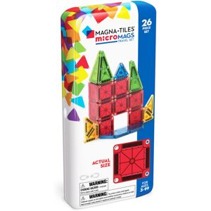 Magna-Tiles microMAGS 26-Piece Travel Magnetic Construction Set ? Bold Colors, T Magna-Tiles microMAGS 26-Piece Travel Magnetic Construction Set ? Bold Colors, T