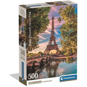 Clementoni Eiffel Tower Puzzle 500 pieces. 49 x 36 cm. Age 10+. Paris on Seine Clementoni Eiffel Tower Puzzle 500 pieces. 49 x 36 cm. Age 10+. Paris on Seine