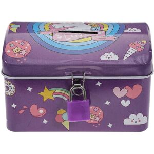 Kricely (As show, One size) Unicorn Piggy Bank Coin Bank Money Bank with Lock and Key fo Kricely (As show, One size) Unicorn Piggy Bank Coin Bank Money Bank with Lock and Key fo