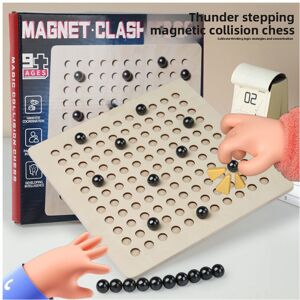 Unbranded (Magnetic Clash) Checkers And Wooden Clash Induction Chess Kids Puzzle Toy For L Unbranded (Magnetic Clash) Checkers And Wooden Clash Induction Chess Kids Puzzle Toy For L