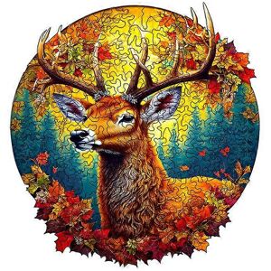 Unbranded (As show, One size) (Elk)Wooden Puzzles for Adults (42x33cm, 220pcs),Unique Shap Unbranded (As show, One size) (Elk)Wooden Puzzles for Adults (42x33cm, 220pcs),Unique Shap