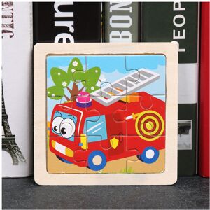 Unbranded (Fire Truck) Wooden Childrens Flat Puzzle With Airplane Giraffe Panda Whale Prin Unbranded (Fire Truck) Wooden Childrens Flat Puzzle With Airplane Giraffe Panda Whale Prin