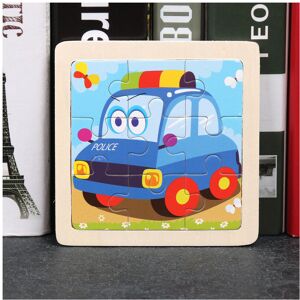 Unbranded (Police Car) Wooden Childrens Flat Puzzle With Airplane Giraffe Panda Whale Prin Unbranded (Police Car) Wooden Childrens Flat Puzzle With Airplane Giraffe Panda Whale Prin