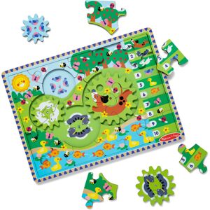 Melissa & Doug Wooden Animal Chase Gear Puzzle - 24 Pieces Melissa & Doug Wooden Animal Chase Gear Puzzle - 24 Pieces