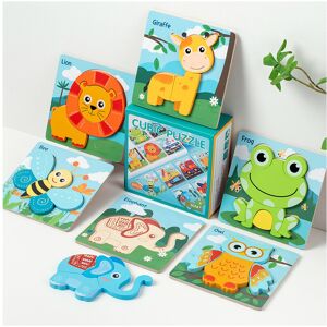 Unbranded (Animals) Wooden 3d Puzzle For Babies And Toddlers With Animal And Traffic Toy M Unbranded (Animals) Wooden 3d Puzzle For Babies And Toddlers With Animal And Traffic Toy M