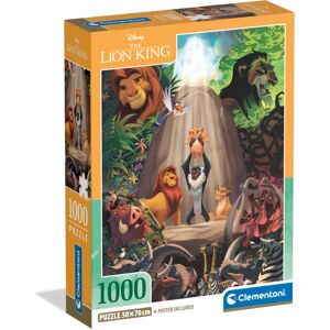 Clementoni Jigsaw Puzzle Disney The Lion King 1000 Pieces - Compact Box, Poster Clementoni Jigsaw Puzzle Disney The Lion King 1000 Pieces - Compact Box, Poster