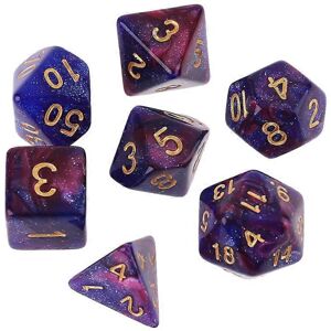 Unbranded (Green purple, One size) 7pcs/set Dichromatic D4 D6 D8 D10 D12 D20 Polyhedral Di Unbranded (Green purple, One size) 7pcs/set Dichromatic D4 D6 D8 D10 D12 D20 Polyhedral Di