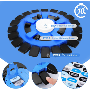 Unbranded Think Words Game, Quick Stop Game Alphabet Letters Game with Timer, Letter Press Unbranded Think Words Game, Quick Stop Game Alphabet Letters Game with Timer, Letter Press