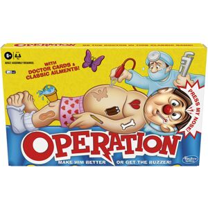 Hasbro Operation Electronic Board Game with Doctor Cards and Funny Ailments, 1+ Player, Hasbro Operation Electronic Board Game with Doctor Cards and Funny Ailments, 1+ Player,