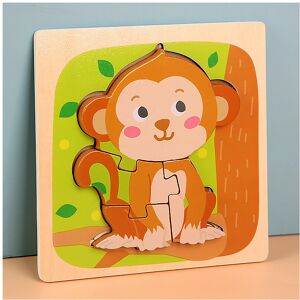 Unbranded (Monkey) Wooden Puzzle 3d For Giraffe Airplane Animal Shapes Play Parentchild In Unbranded (Monkey) Wooden Puzzle 3d For Giraffe Airplane Animal Shapes Play Parentchild In