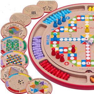 Unbranded Board Multigame Wooden Children Educational Toy Family Game Festival Night Gifts Unbranded Board Multigame Wooden Children Educational Toy Family Game Festival Night Gifts