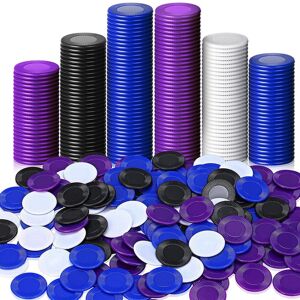 Unbranded 400 Pieces Plastic Poker Chips Game Chips 4 Colors Counter Card, 2 Unbranded 400 Pieces Plastic Poker Chips Game Chips 4 Colors Counter Card, 2