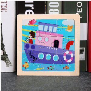 Unbranded (Ship) Wooden Flat Childrens Puzzle With Airplane Giraffe Panda Dinosaur Print W Unbranded (Ship) Wooden Flat Childrens Puzzle With Airplane Giraffe Panda Dinosaur Print W