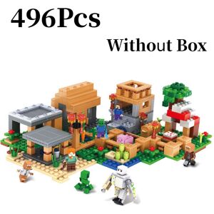 Unbranded (Without Box) Building 496pcs Minecraft Block Toy Set Village Diy Puzzle Toys Ab Unbranded (Without Box) Building 496pcs Minecraft Block Toy Set Village Diy Puzzle Toys Ab